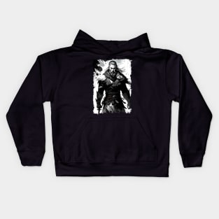 Fierce viking warrior ready to conquer the world / Norse Mythology Kids Hoodie